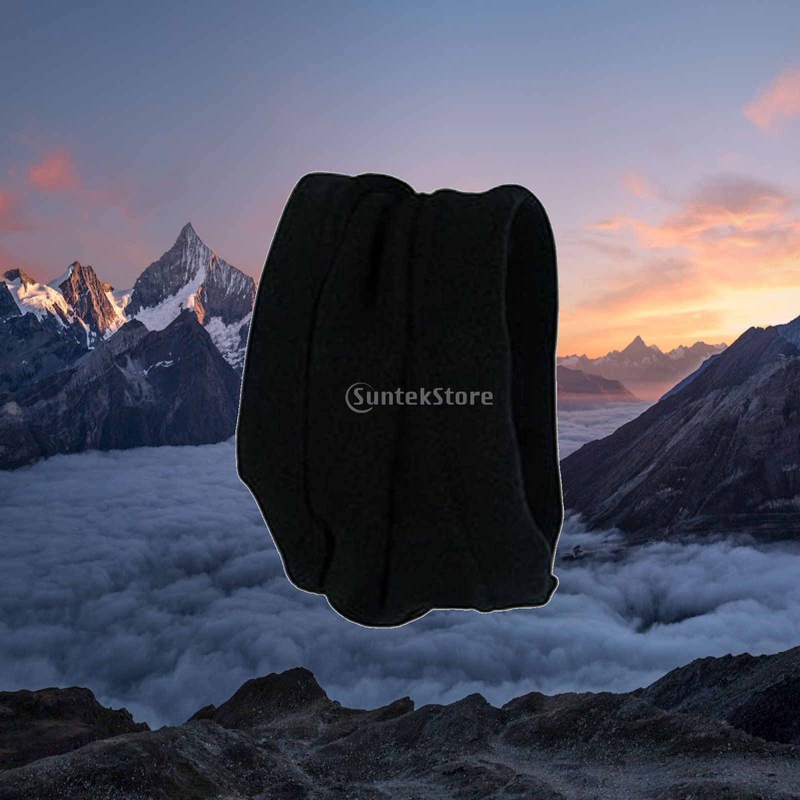 Neck Gaiter Fleece - ผ้าพันคอขนแกะแบบปรับได้พร้อมเชือกผูก ผ้าคลุมคออุ่นสบายสำหรับปั่นจักรยาน เดินป่า และเล่นหิมะในฤดูหนาว