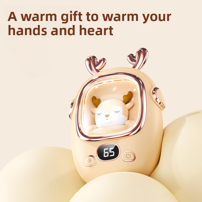 Hand Warmer Electric - เครื่องทำความร้อนมือแบบพกพา USB รูปสัตว์เลี้ยงน่ารัก ความจุ 3000mah พาวเวอร์แบงค์ขนาดเล็ก