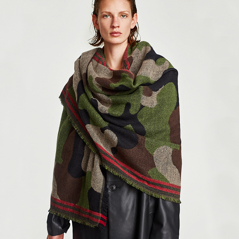 Cashmere Pashmina Wrap - ผ้าแคชเมียร์เทียมสำหรับผู้หญิงผ้าพันคอผืนใหญ่พิมพ์ลายเสือดาวผ้าแคชเมียร์แบบคลาสสิก