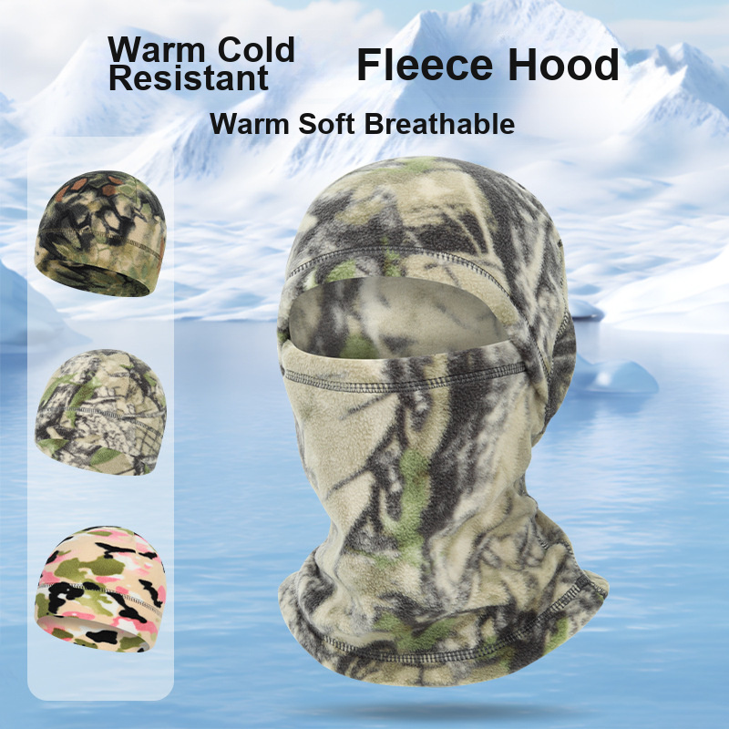 Neck Gaiter Fleece - หน้ากากกันลมแบบผ้าฟลีซอเนกประสงค์สำหรับกิจกรรมกลางแจ้ง ปิดคอและศีรษะ เหมาะสำหรับฤดูใบไม้ร่วงและฤดูหนาว ใช้สำหรับปั่นจักรยานและเล่นสกี