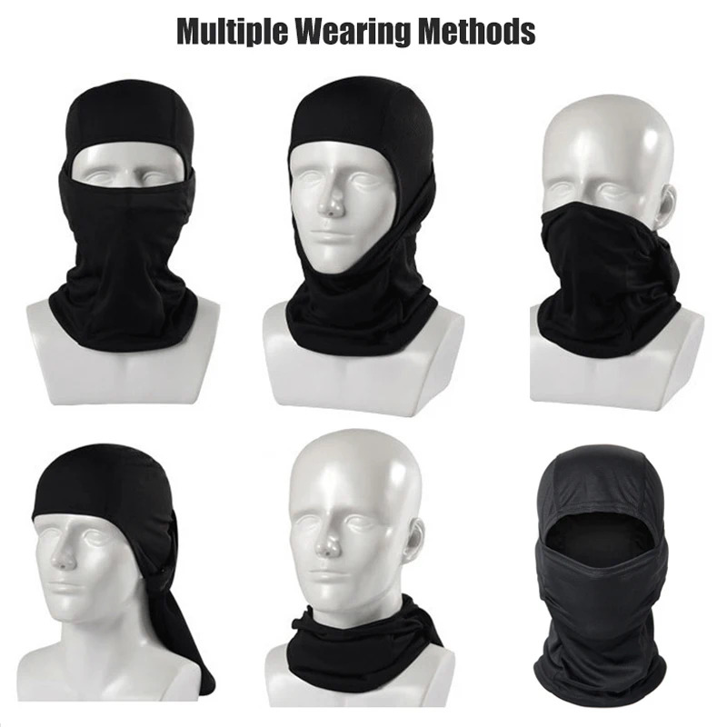 Balaclava Ski Mask - หมวกบาลาคลาวาลายพราง หน้ากากปิดหน้าเต็มใบสำหรับปั่นจักรยาน กีฬากลางแจ้ง ล่าสัตว์ เดินป่า สกี