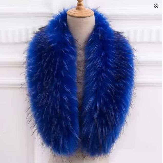 ขนสัตว์ธรรมชาติ Real Raccoon ข - Shawl Wrap Winter บทวิจารณ์และราคา