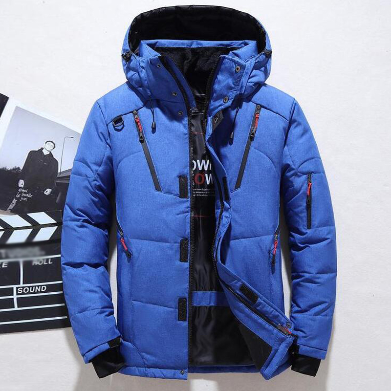 เสื้อแจ็คเก็ตดาวน์ชายฤดูหนาวผู - Down Jacket Packable บทวิจารณ์และราคา