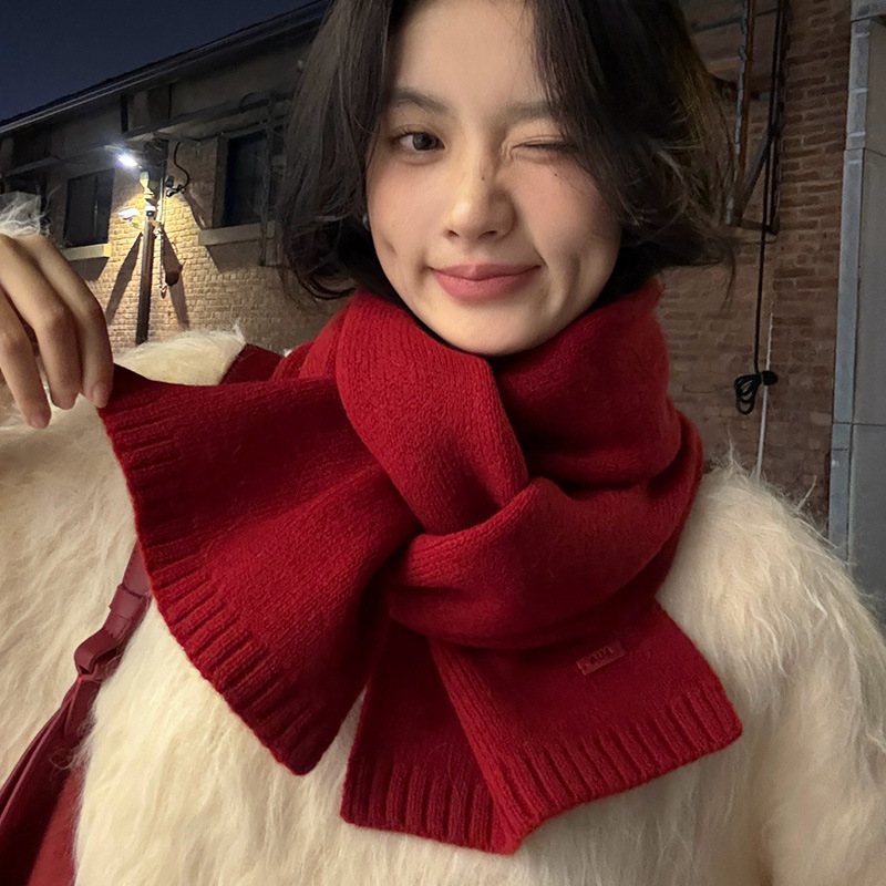 ผ้าพันคอขนสัตว์แท้ 100% สีพื้น - Wool Scarf Men บทวิจารณ์และราคา