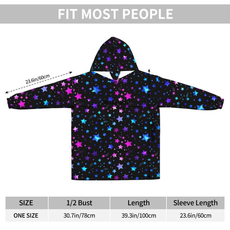 เสื้อฮู้ดผ้าห่มลายกลุ่มดาวจักร - Sherpa Hoodie Fleece บทวิจารณ์และราคา